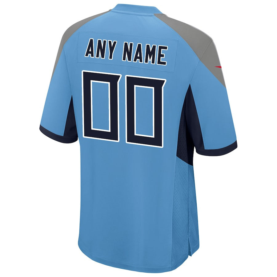Tennessee Titans Alternate Custom Game Jersey – Light Blue JS3150