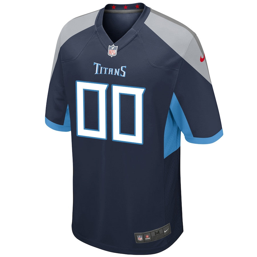 Tennessee Titans Custom Game Jersey – Navy JS9372