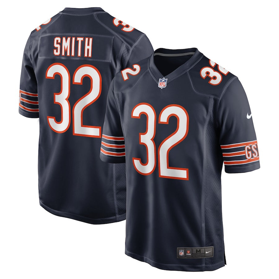 Terell Smith 32 Chicago Bears Game Jersey – Navy JS9187