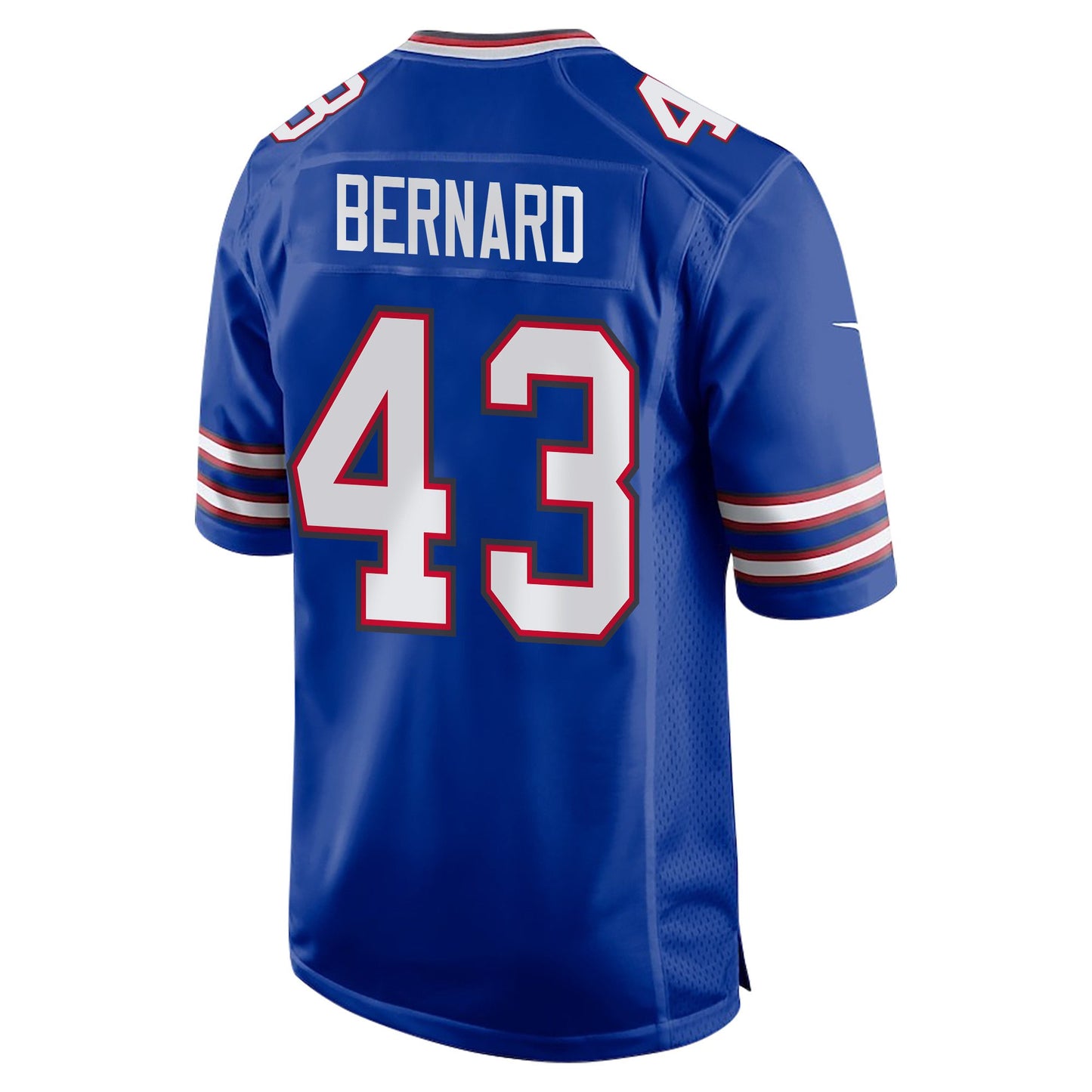 Terrel Bernard 43 Buffalo Bills Super Bowl LIX Champions Patch 'New Orleans – The Ultimate Showdown' EMBROIDERED Game Jersey – Royal