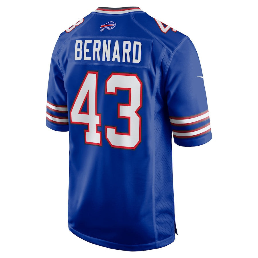 Terrel Bernard #43 Buffalo Bills Super Bowl LIX Jersey – – Royal JS6914