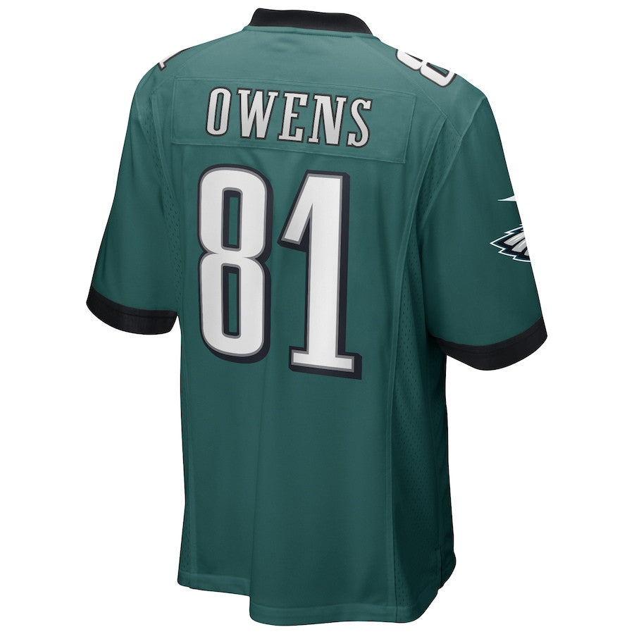 Terrell Owens 81 Philadelphia Eagles Game Retired Jersey – Midnight Green JS2192