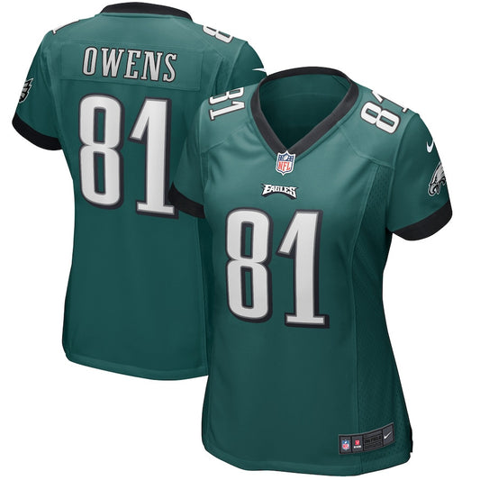 Terrell Owens 81 Philadelphia Eagles Game Retired Jersey – Midnight Green JS2587
