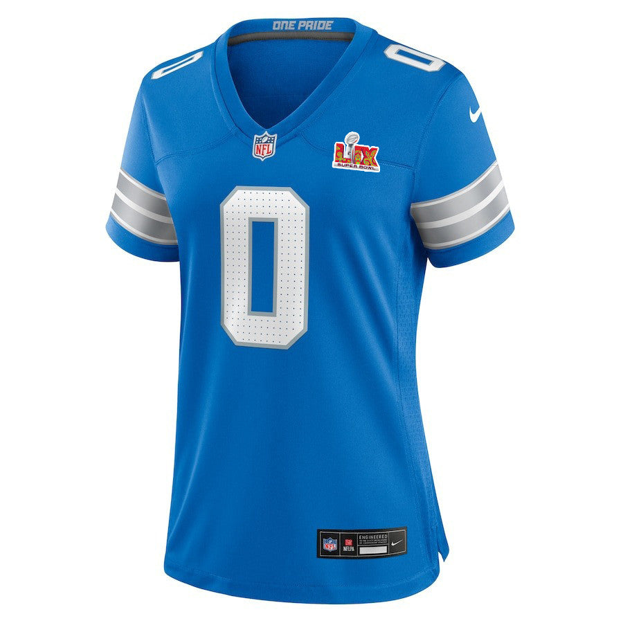 Terrion Arnold #0 Detroit Lions Super Bowl LIX Jersey – Blue JS7373