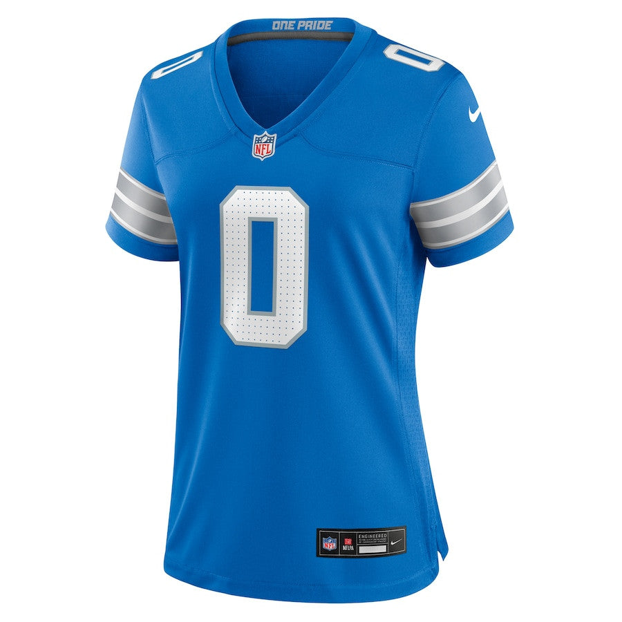 Terrion Arnold 0 Detroit Lions Team Game Jersey – Blue JS4491