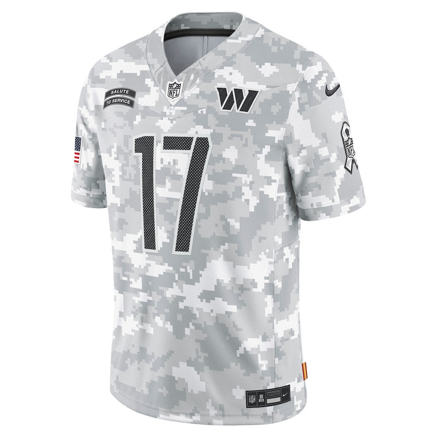 Terry McLaurin 17 Washington Commanders 2024 Salute to Service Limited Jersey – Arctic Camo JS6233