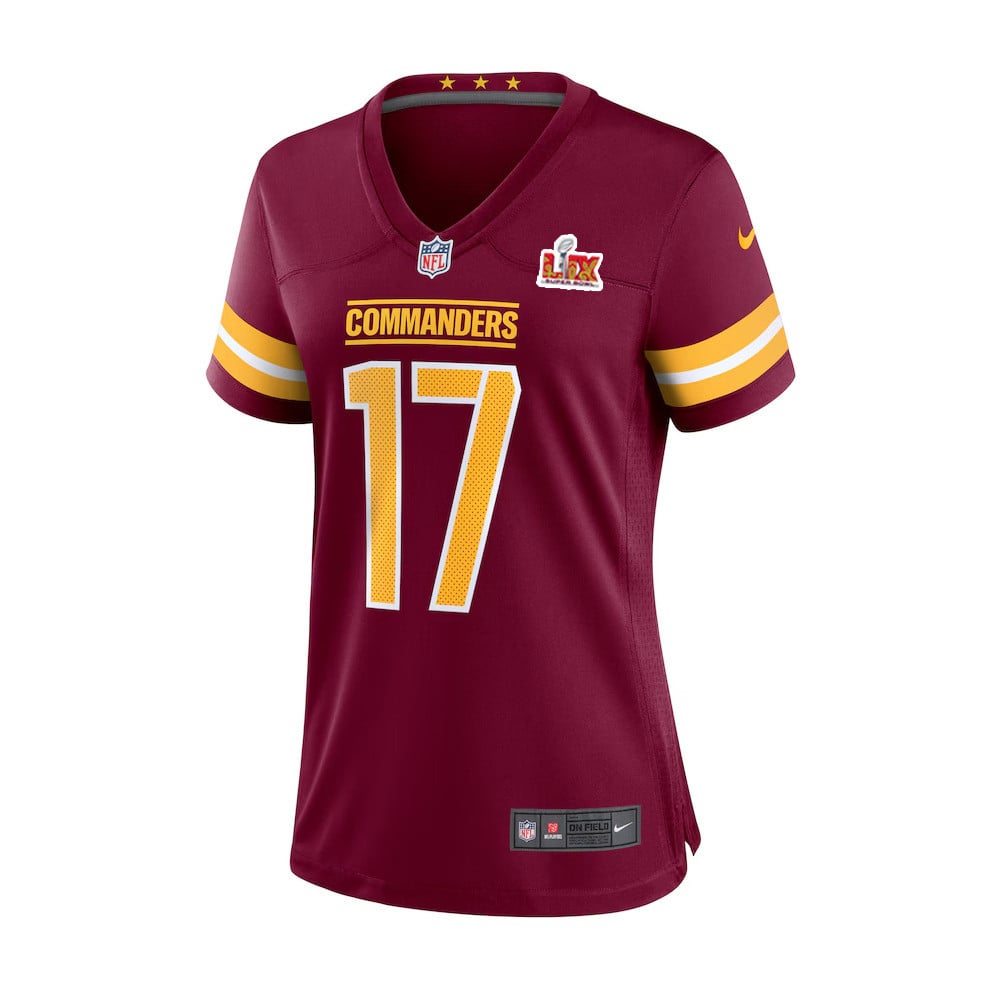 Terry McLaurin #17 Washington Commanders Super Bowl LIX Jersey – Burgundy JS7502