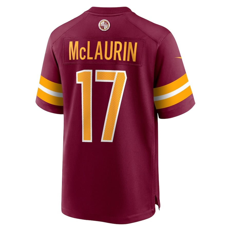 Terry McLaurin #17 Washington Commanders Super Bowl LIX Jersey – Burgundy JS4451