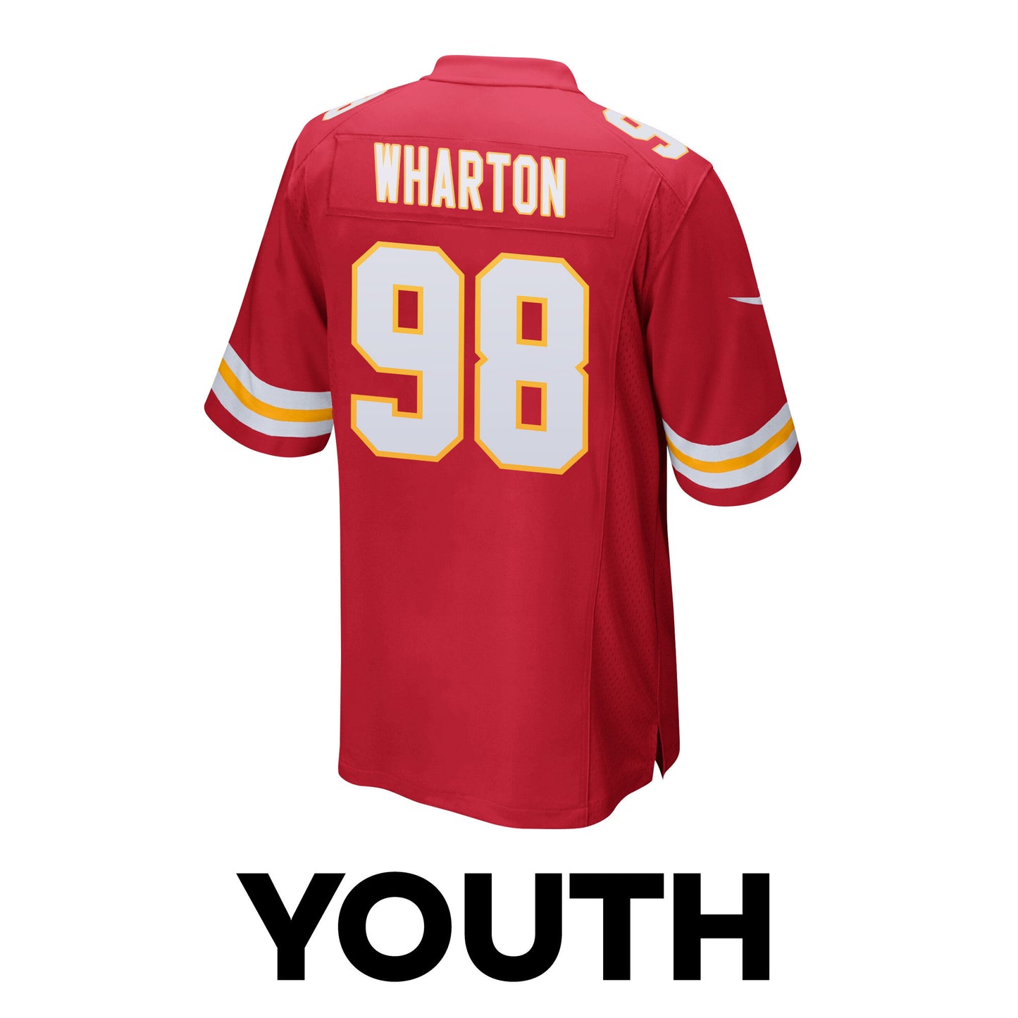 Tershawn Wharton 98 Kansas City Chiefs Super Bowl LVIII Champions 4X Game Jersey – Red JS6071