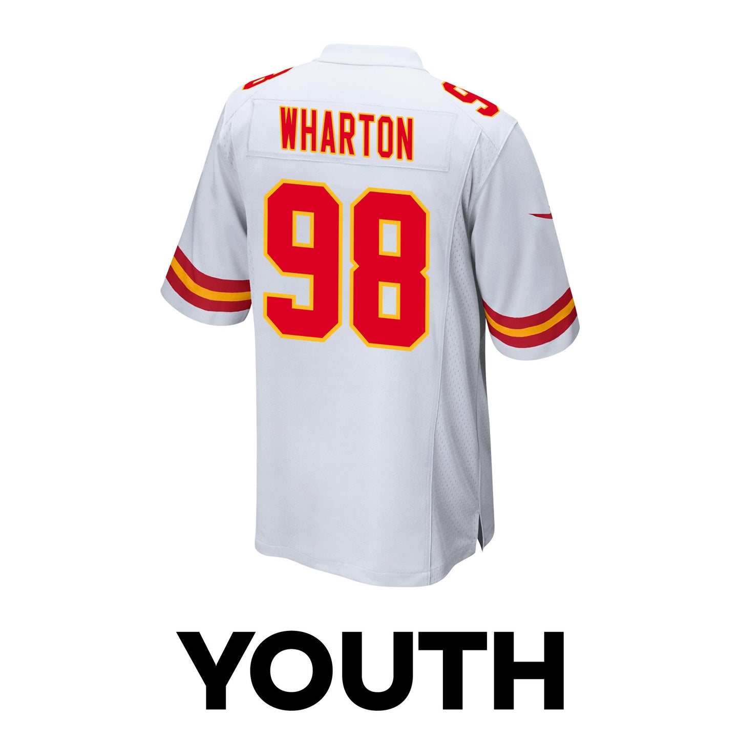 Tershawn Wharton 98 Kansas City Chiefs Super Bowl LVIII Champions 4X Game Jersey – White JS4309