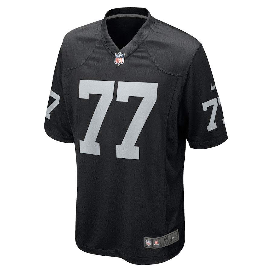 Thayer Munford Jr. 77 Las Vegas Raiders Team Game Jersey – Black JS6572