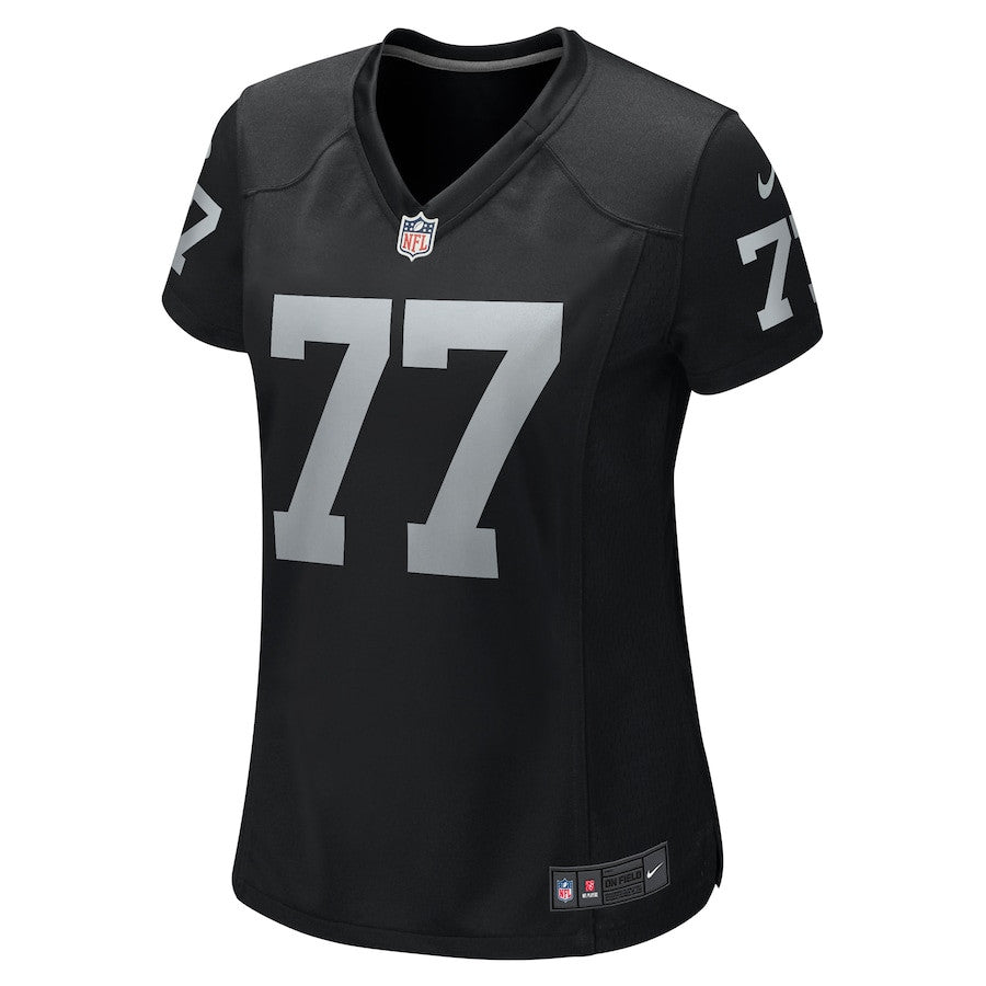 Thayer Munford Jr. 77 Las Vegas Raiders Team Game Jersey – Black JS5061