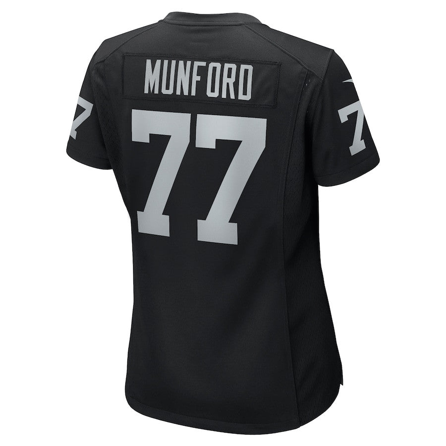 Thayer Munford Jr. 77 Las Vegas Raiders Team Game Jersey – Black JS5061