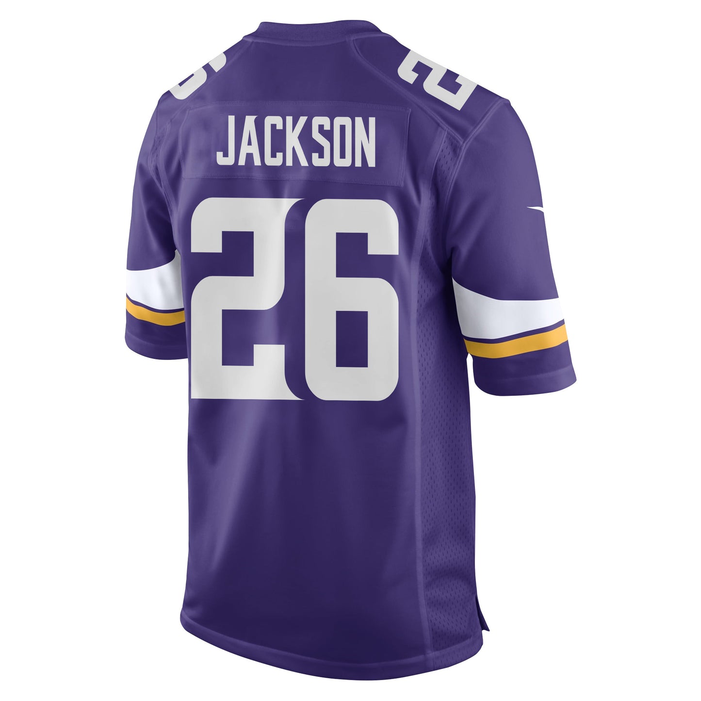 Theo Jackson 26 Minnesota Vikings Super Bowl LIX New Orleans Patch Game Jersey – Purple JS2646
