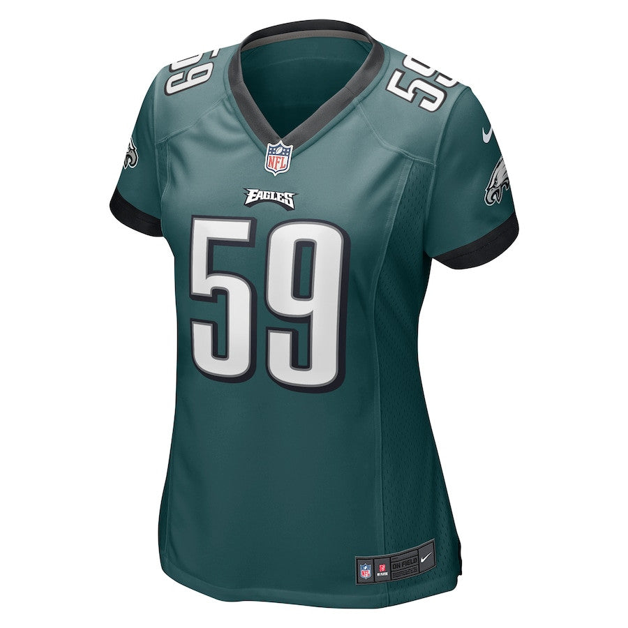 Thomas Booker IV 59 Philadelphia Eagles Game Jersey – Midnight Green JS6335