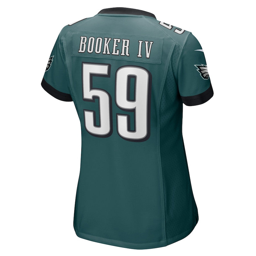 Thomas Booker IV 59 Philadelphia Eagles Game Jersey – Midnight Green JS6335