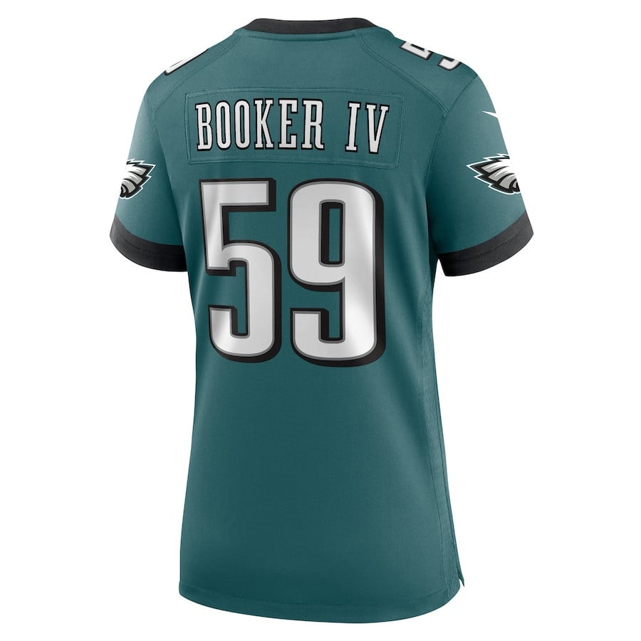 Thomas Booker IV #59 Philadelphia Eagles Super Bowl LIX Jersey – Midnight Green JS7431