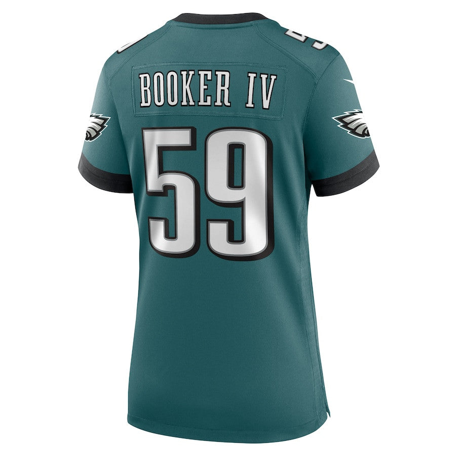 Thomas Booker IV 59 Philadelphia Eagles Team Game Jersey – Midnight Green JS6889