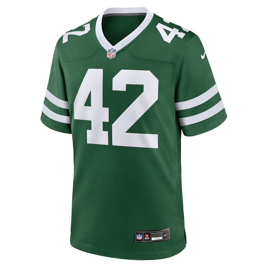 Thomas Hennessy 42 New York Jets Team Game Jersey – Legacy Green JS8673