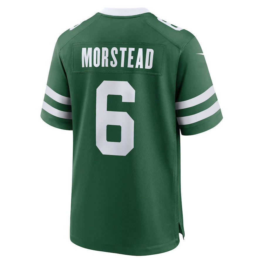 Thomas Morstead 6 New York Jets Team Game Jersey – Legacy Green JS6871