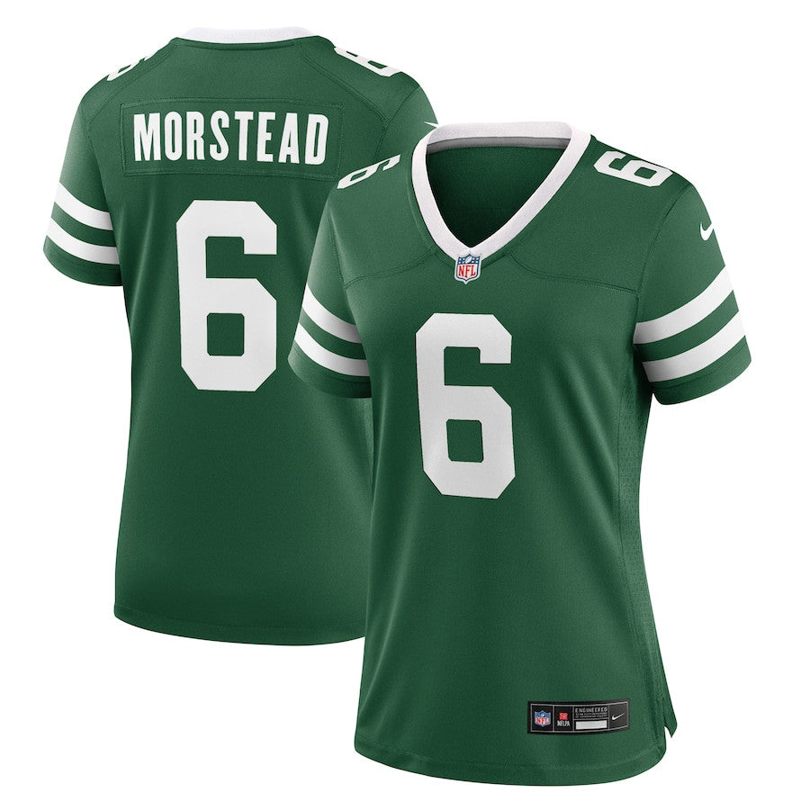 Thomas Morstead 6 New York Jets Team Game Jersey – Legacy Green JS8167