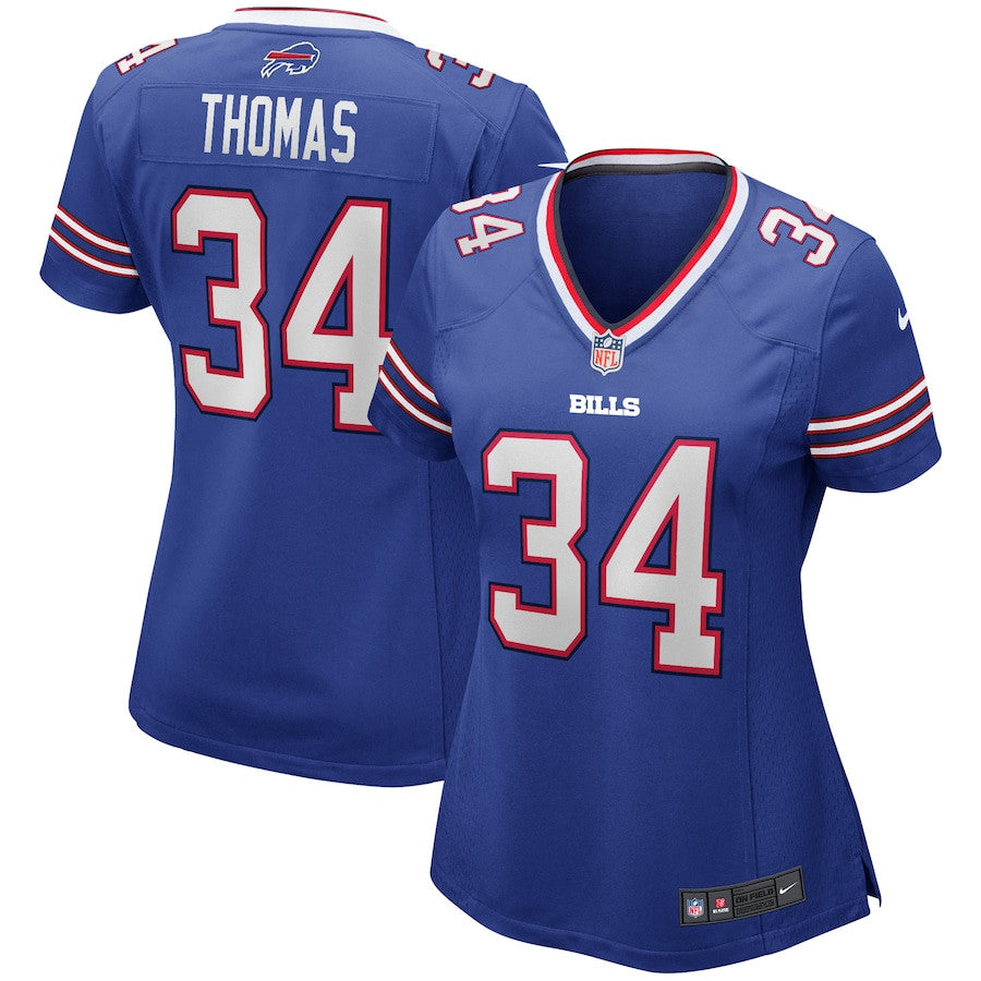 Thurman Thomas 34 Buffalo Bills Game Retired Jersey – Royal JS3168