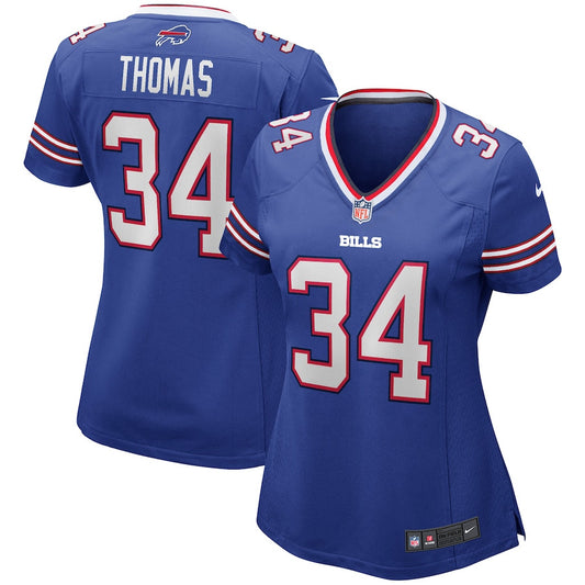 Thurman Thomas 34 Buffalo Bills Game Retired Jersey – Royal JS3168