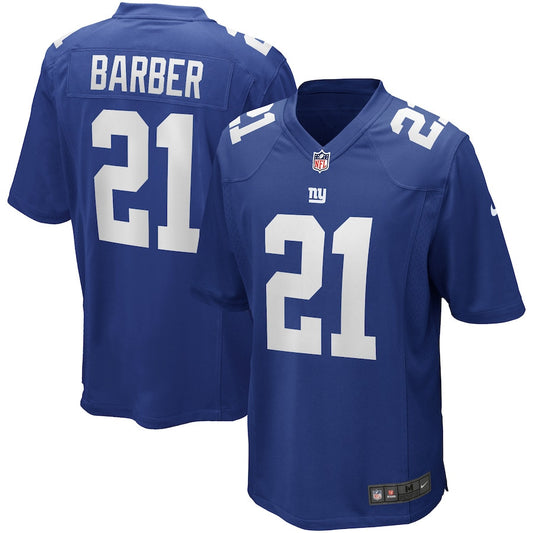 Tiki Barber 21 New York Giants Game Retired Jersey – Royal JS8171