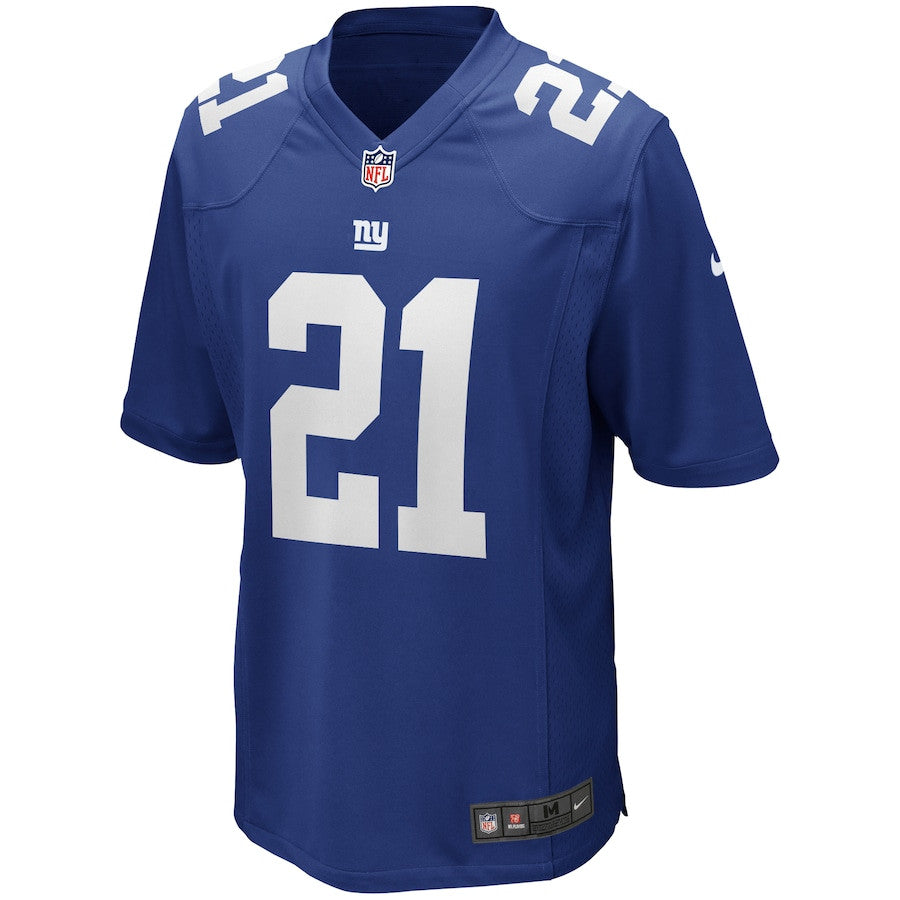 Tiki Barber 21 New York Giants Game Retired Jersey – Royal JS8171
