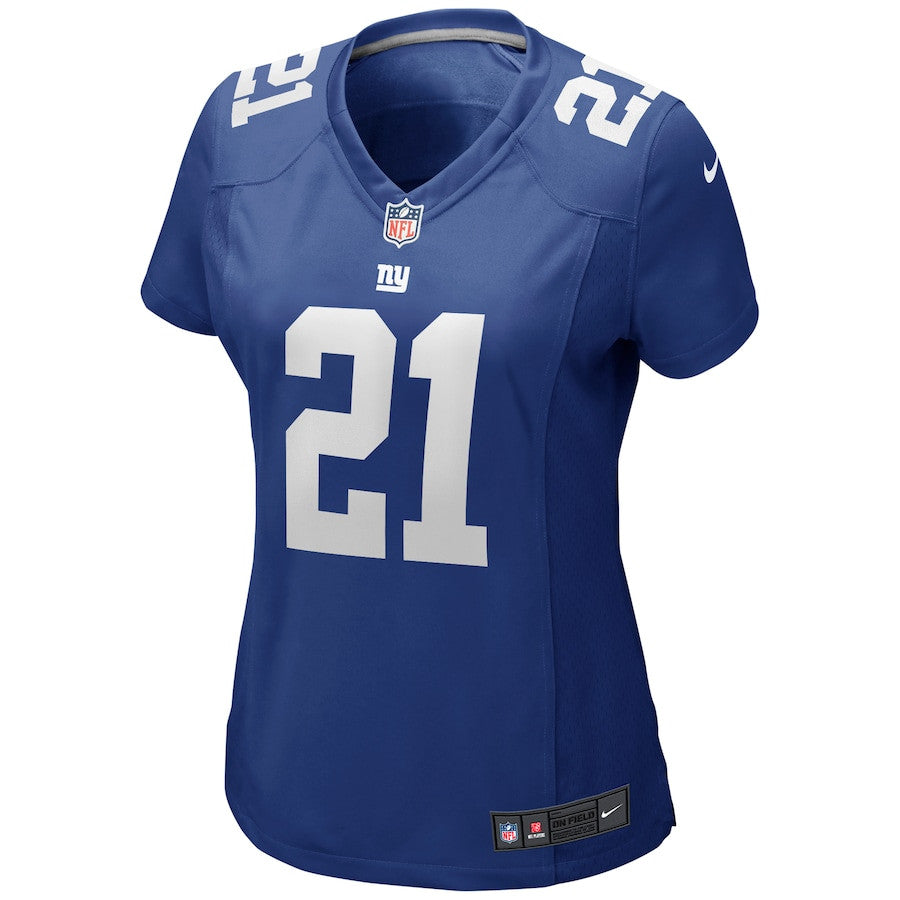Tiki Barber 21 New York Giants Game Retired Jersey – Royal JS2050
