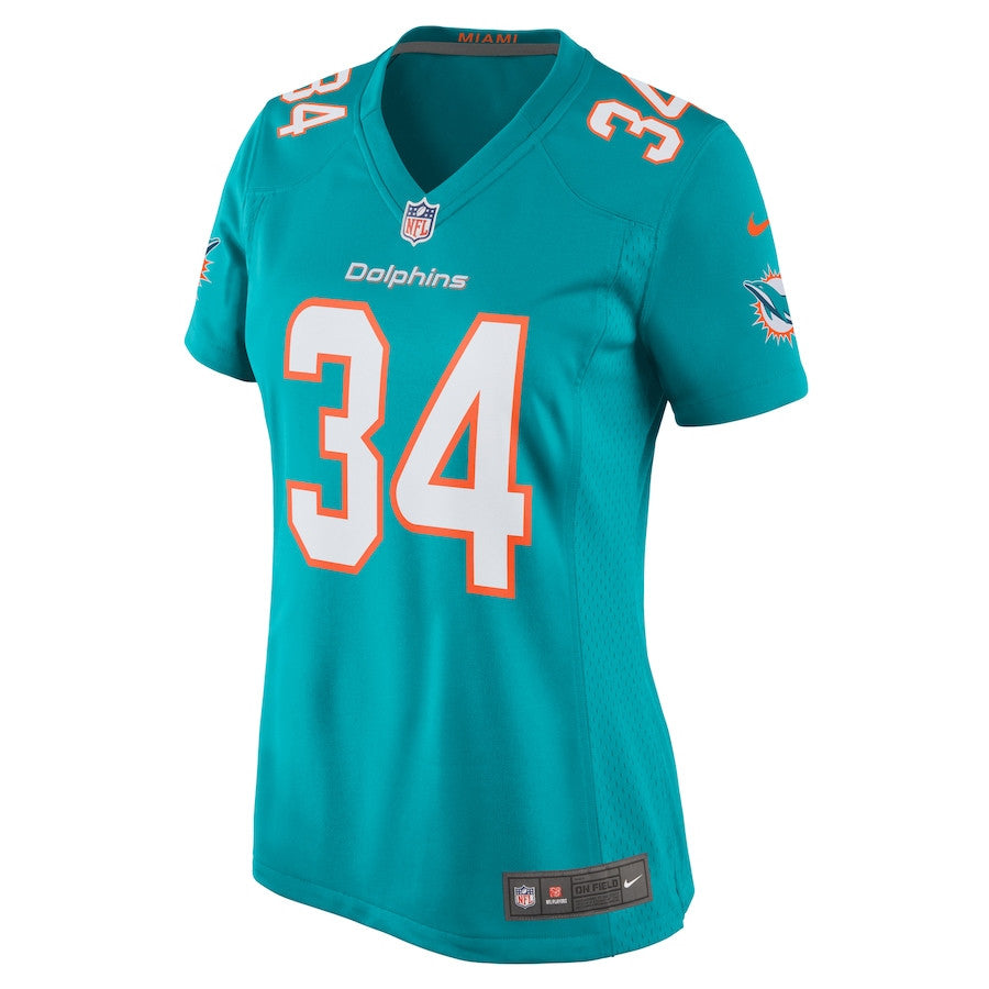 Tino Ellis 34 Miami Dolphins Home Game Jersey – Aqua JS4840