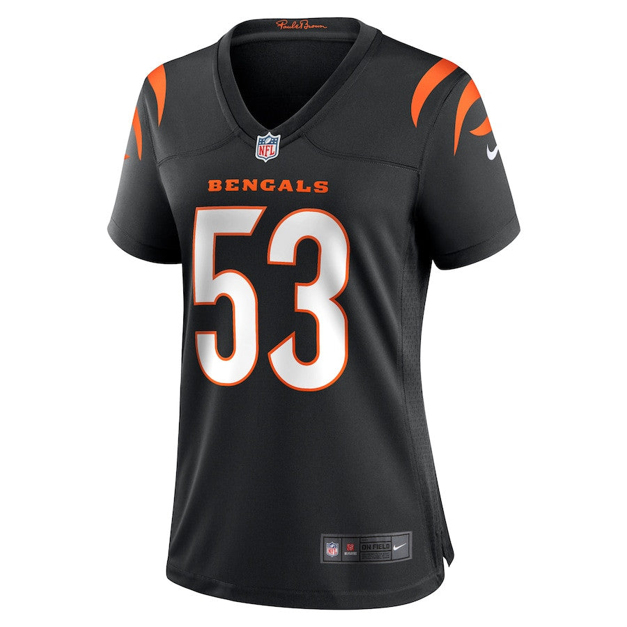 TJ Pesefea 53 Cincinnati Bengals Team Game Jersey – Black JS1497