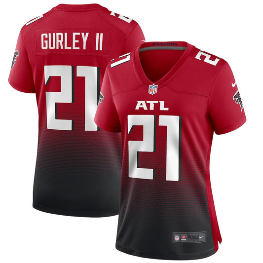 Todd Gurley II 21 Atlanta Falcons 2nd Alternate Game Jersey – Red JS5261