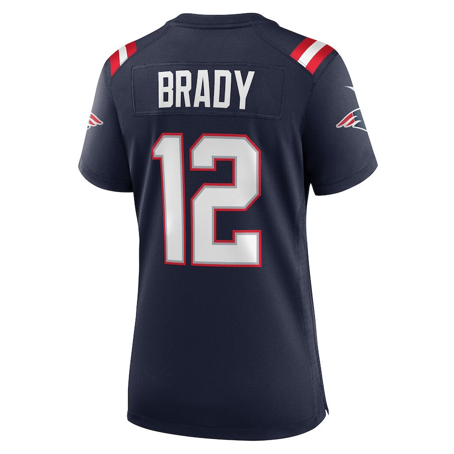Tom Brady 12 New England Patriots Retired Game Jersey – Navy JS4897