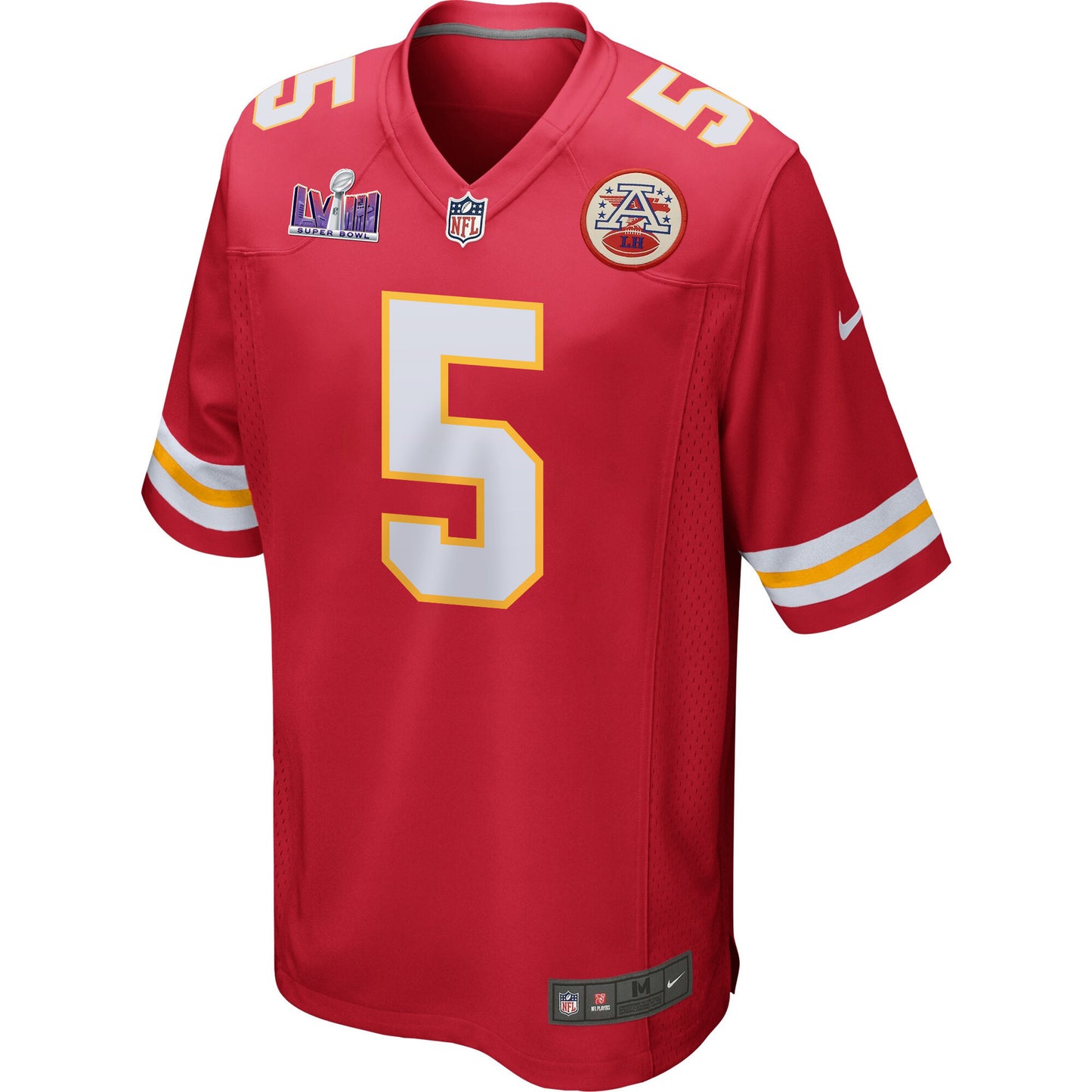 Tommy Townsend 5 Kansas City Chiefs Super Bowl LVIII Patch Game Jersey – Red JS6161