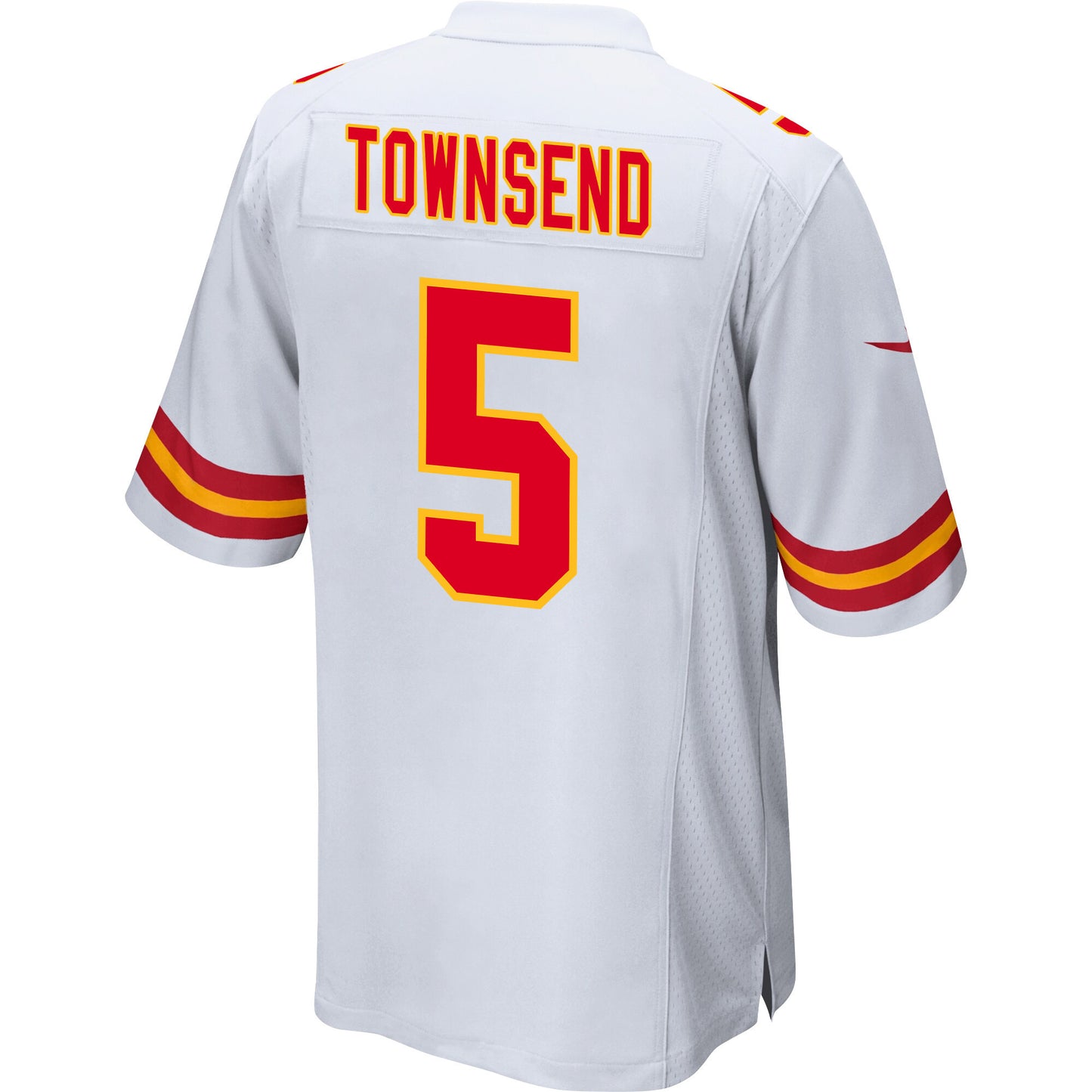 Tommy Townsend 5 Kansas City Chiefs Super Bowl LVIII Patch Game Jersey – White JS9478