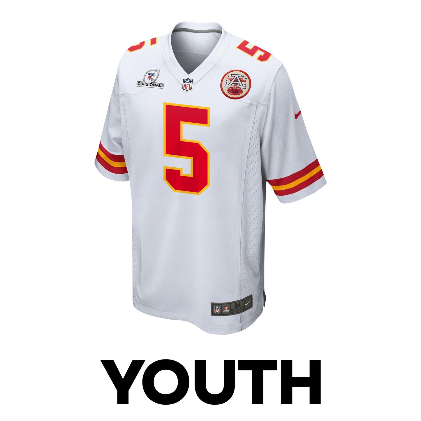 Tommy Townsend 5 Kansas City Chiefs Super Bowl LVIII Patch Game Jersey – White JS5402