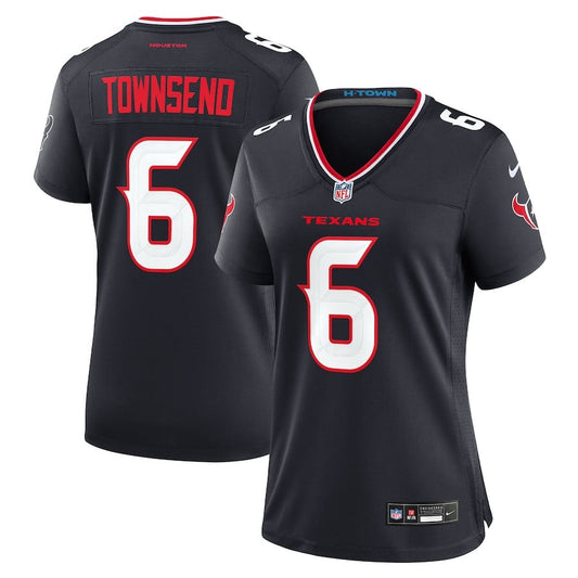 Tommy Townsend 6 Houston Texans Team Game Jersey – Navy JS5834