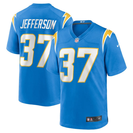 Tony Jefferson 37 Los Angeles Chargers Team Game Jersey – Powder Blue JS6775