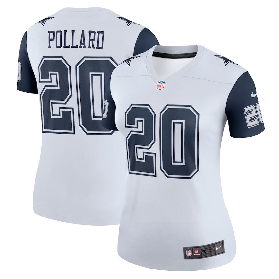 Tony Pollard 20 Dallas Cowboys Alternate Legend Jersey – White JS7720