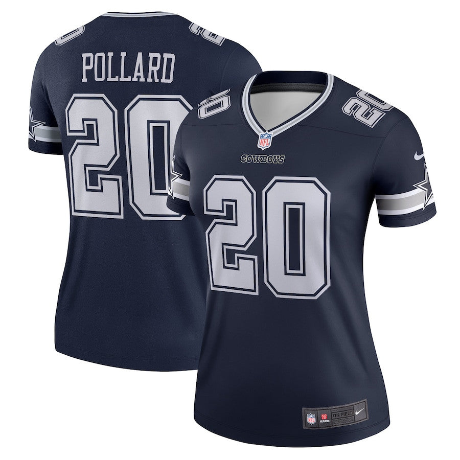 Tony Pollard 20 Dallas Cowboys Legend Jersey – Navy JS1349