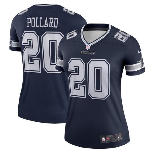 Tony Pollard 20 Dallas Cowboys Legend Jersey – Navy JS1349