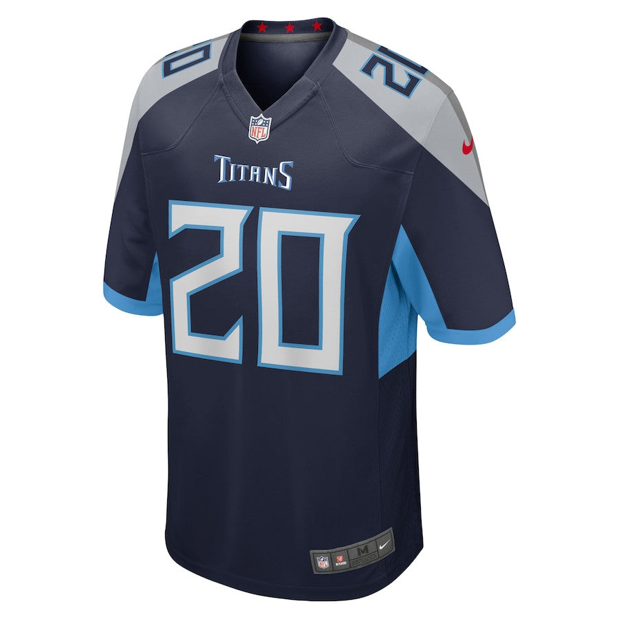 Tony Pollard 20 Tennessee Titans Game Jersey – Navy JS7575
