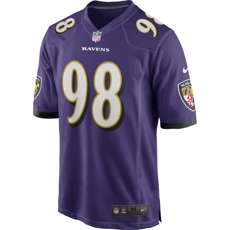 Tony Siragusa 98 Baltimore Ravens Game Retired Player Jersey – Purple JS6826