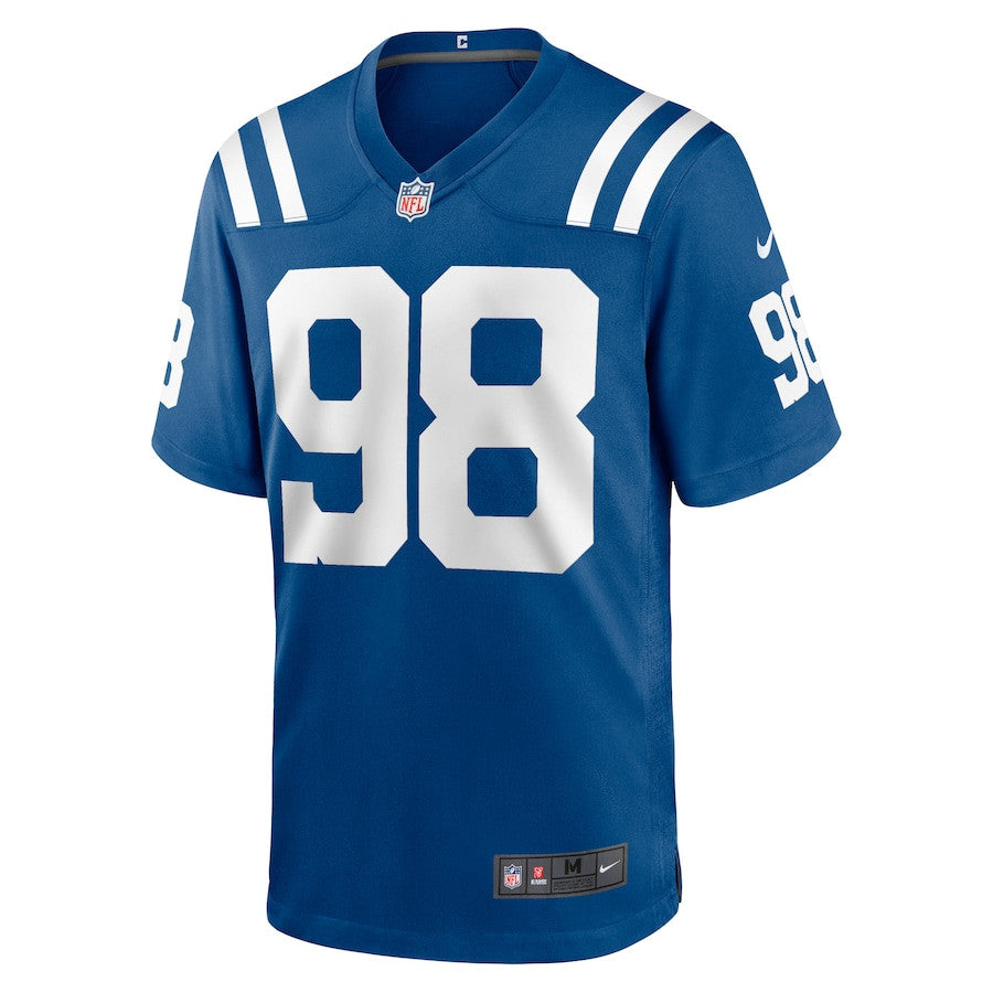 Tony Siragusa 98 Indianapolis Colts Game Retired Player Jersey – Royal JS1256