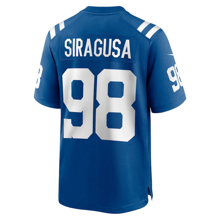 Tony Siragusa 98 Indianapolis Colts Game Retired Player Jersey – Royal JS1256