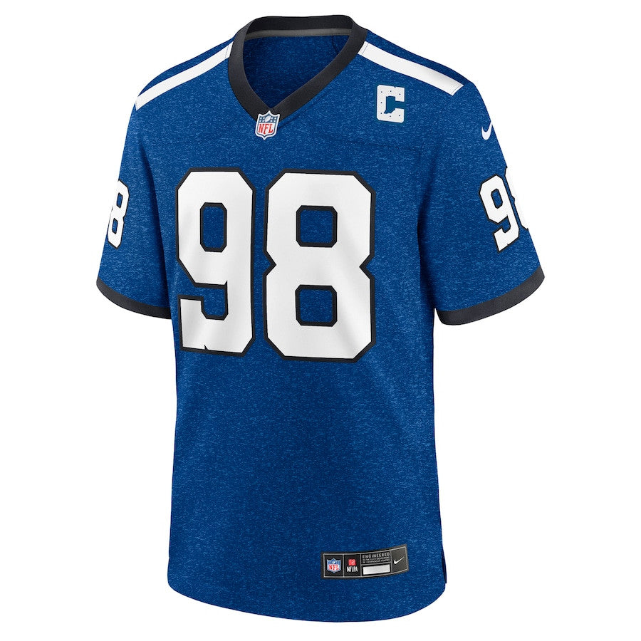 Tony Siragusa 98 Indianapolis Colts Indiana Nights Alternate Game Jersey – Royal JS4639