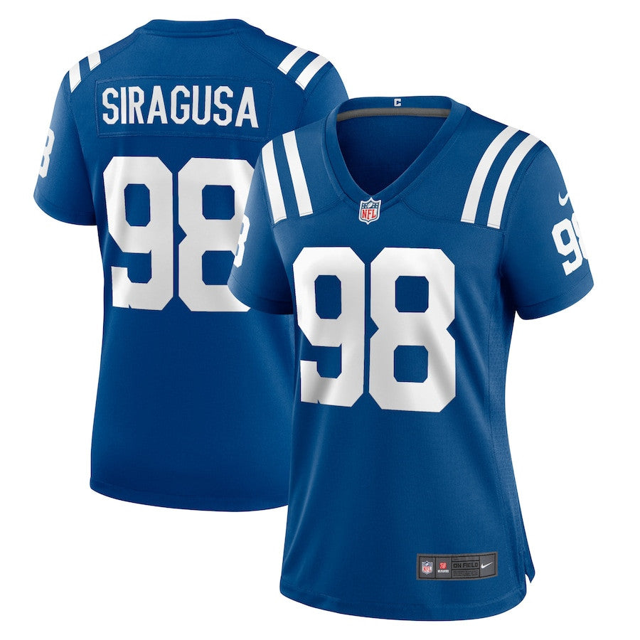 Tony Siragusa 98 Indianapolis Colts Game Retired Player Jersey – Royal JS1225