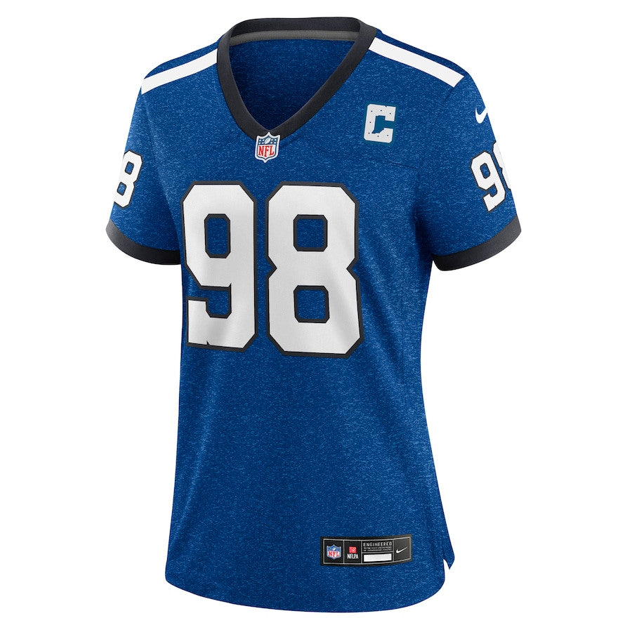 Tony Siragusa 98 Indianapolis Colts Indiana Nights Alternate Game Jersey – Royal JS2889