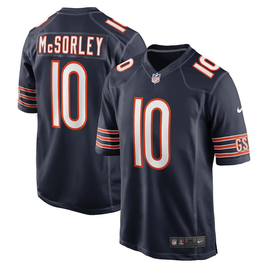 Trace McSorley 10 Chicago Bears Team Game Jersey – Navy JS8707